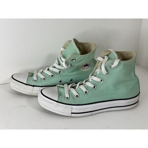 Converse, Chuck Taylor All Star Hi Top Sneakers, Unisex M3/W5,‎ Aphid Green